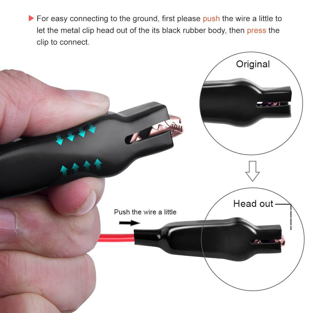 Universal 3-48V Automotive LCD Digital Circuit Tester Voltage Meter Pen Car Truck Circuit Scanner Power Probe Diagnostic Tool