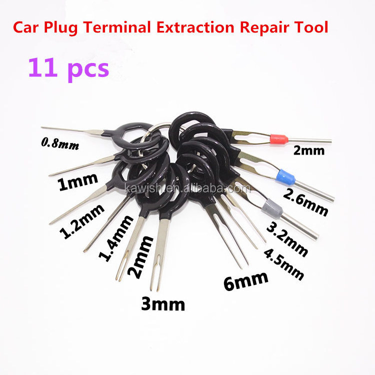 Auto Car Plug Circuit Board Wire Harness Terminal Extraction Pick Connector Crimp Pin Back Needle Remove Tool Set