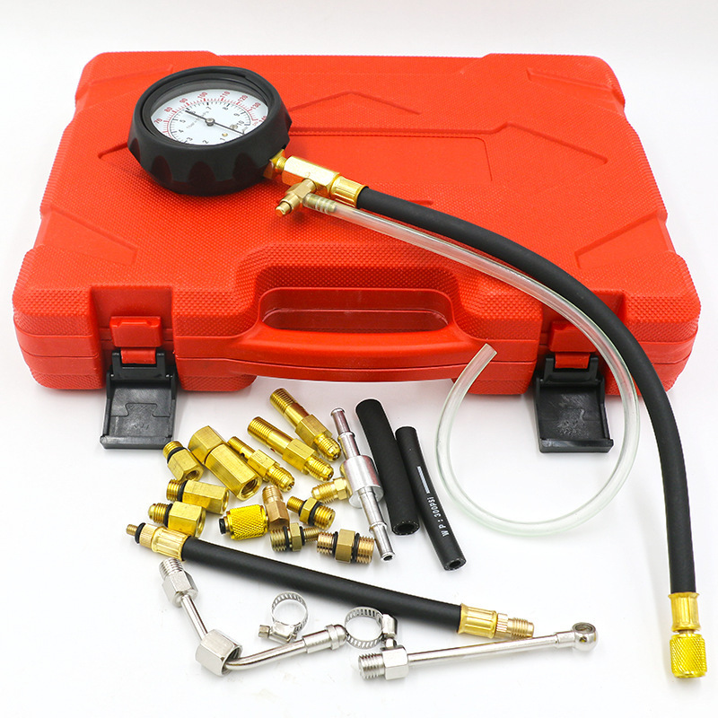 TU-114 Fuel Injector Tester Pressure Gauge Auto Diagnostics Tool Fuel Pressure Gauge Tester Injection Pump Kit Tool