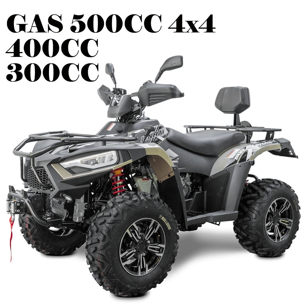 Factory Direct 300CC 4X4 Gasoline 4 Stroke 400CC 4 Wheeler Adult Off Road Quad Bike ATV