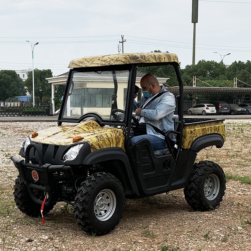 7.5KW/10KW Lithium Battery Gas Powered Utility Track Vehicle Electric UTV 4WD