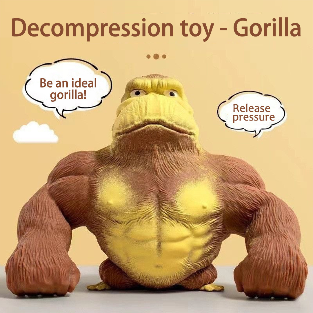 Stress relief toy extrusion gorilla Mr. Wang Monkey Toy Kids Stretch Easy to buy Large Squishy Decompression toy wholesale