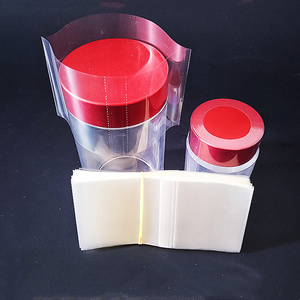 Plastic PET PVC  heat shrink band clear shrink wrap film  sleeve for bottle