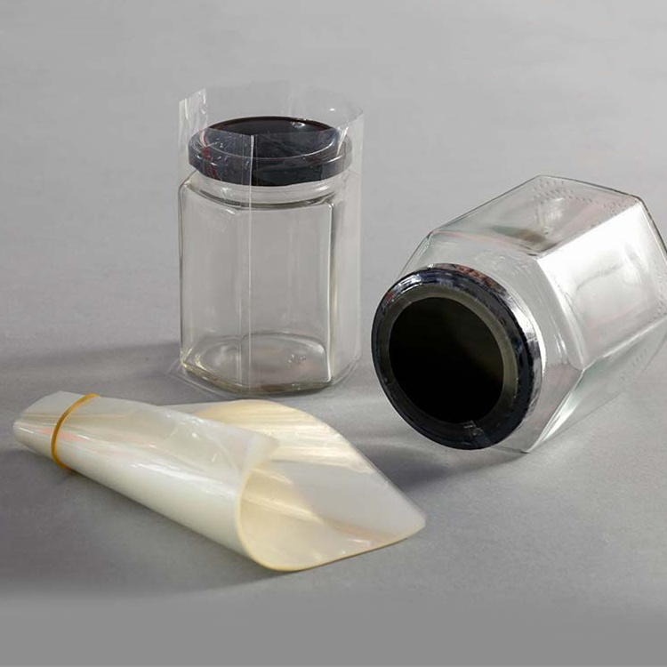 Plastic PET PVC  heat shrink band clear shrink wrap film  sleeve for bottle