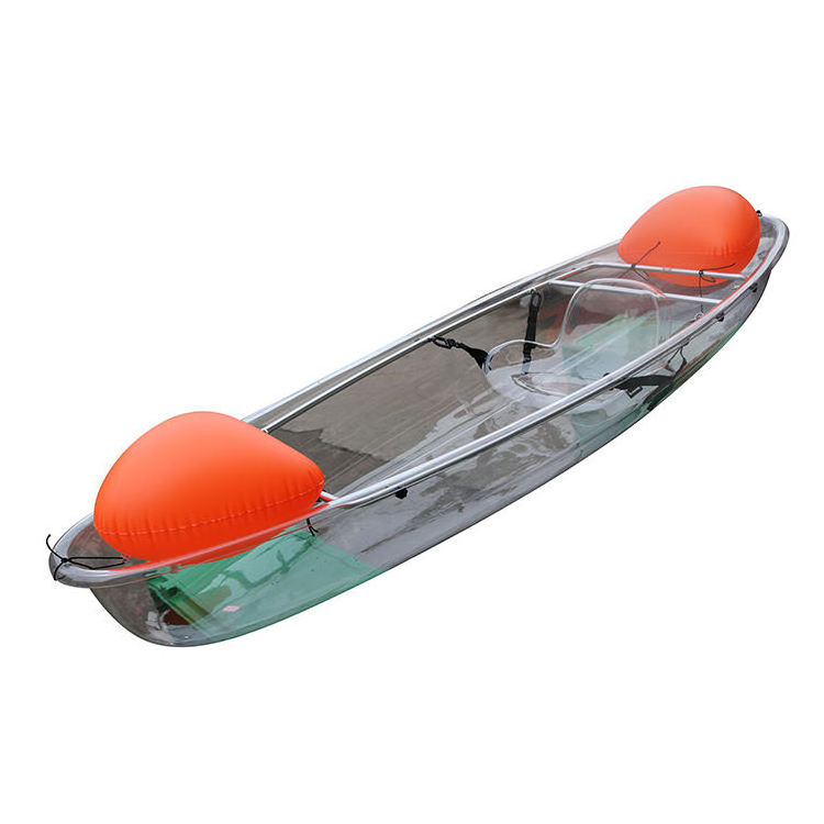 A Single Seat Ocean clear transparent pc polycarbonate kayak Fishing Canoe 1 Person