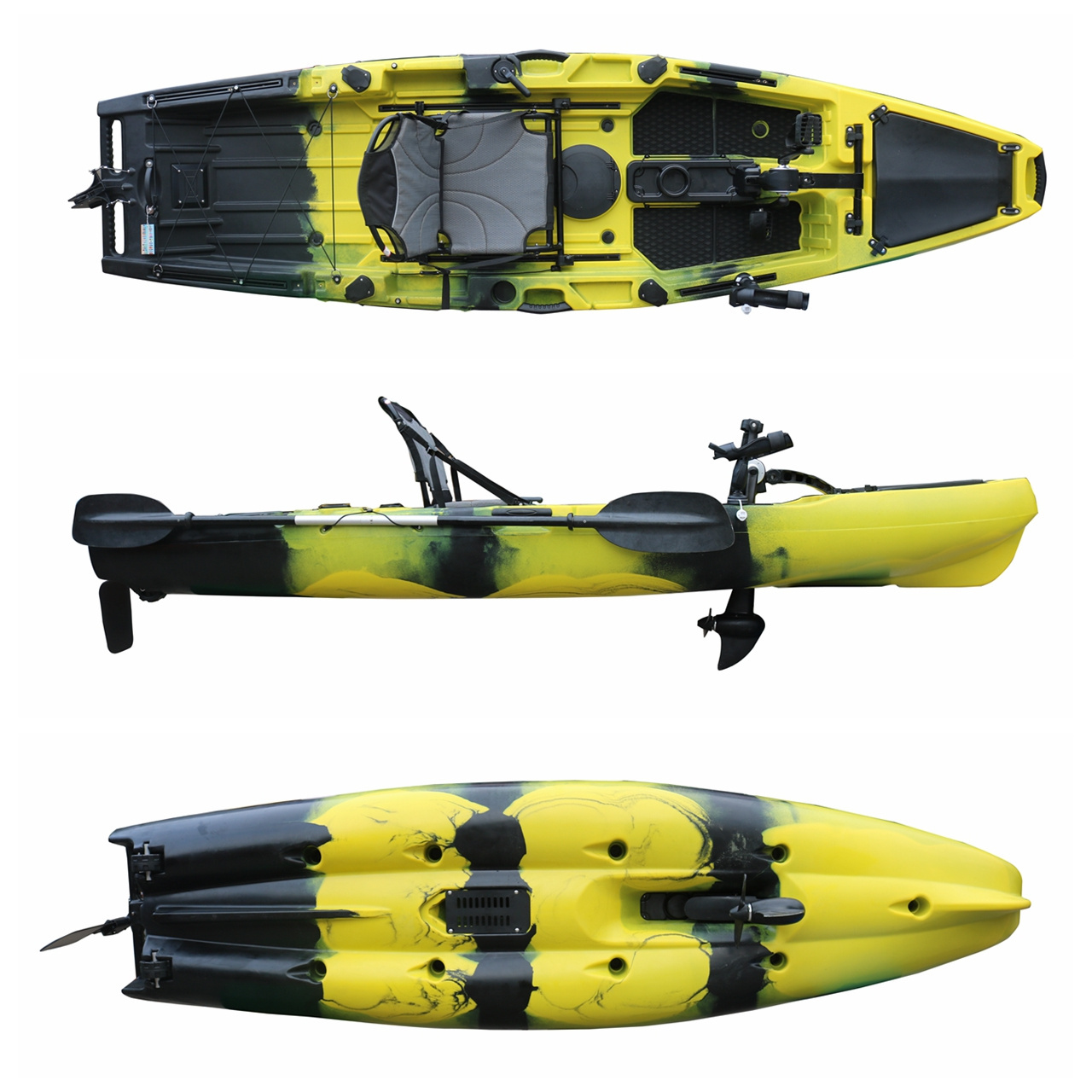 Vicking Kayak Sit On Top Solo System Pedal Drive Fishing Kayak With Pedals for Lakes & Rivers