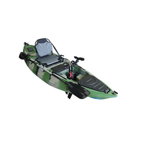 Professional No Inflatable Single Fishing Kayak Lldpe Fishing Boat Hard Small Plastic Rowing Boat