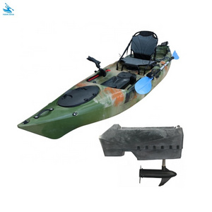 2022 Hot Competitive Price Canoe Sit On Top Fishing Motor Kayak With Electric Trolling Motorized Kayak