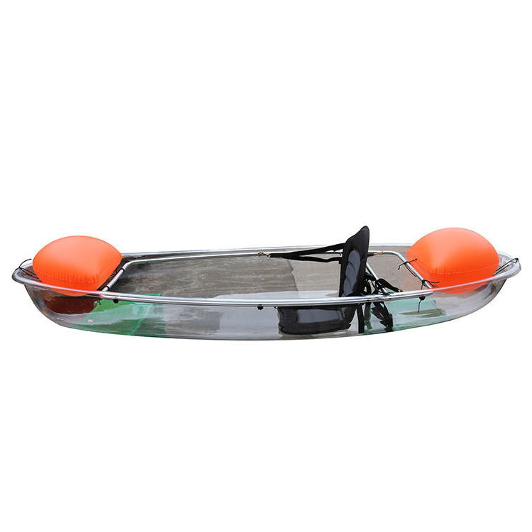 A Single Seat Ocean clear transparent pc polycarbonate kayak Fishing Canoe 1 Person