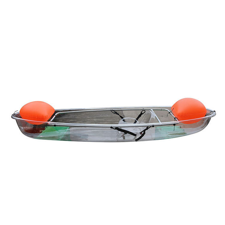 A Single Seat Ocean clear transparent pc polycarbonate kayak Fishing Canoe 1 Person