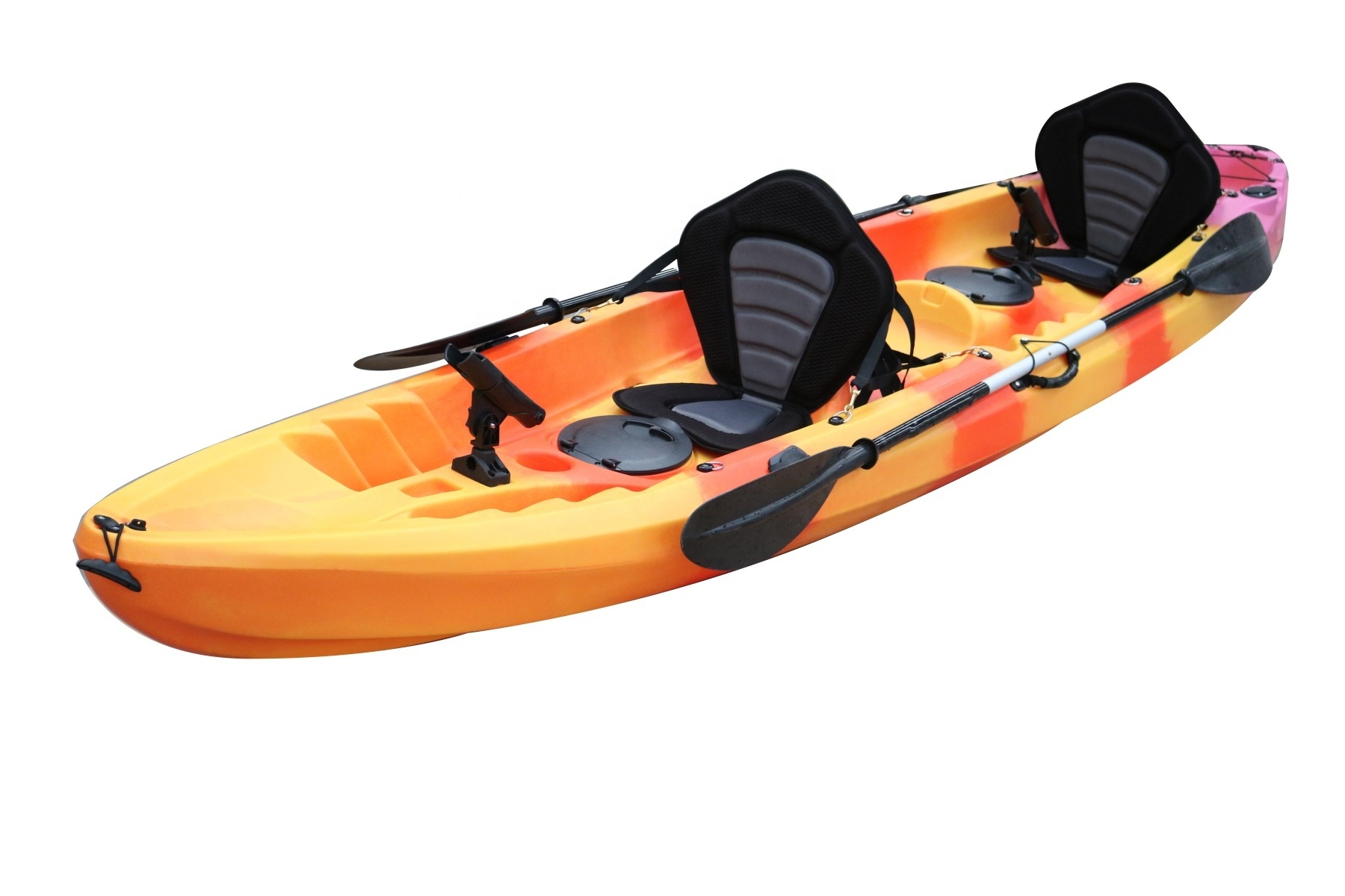 A Competitive Price 3 Person Sit On Top fishing family Kayak / canoe fishing hard plastic boat