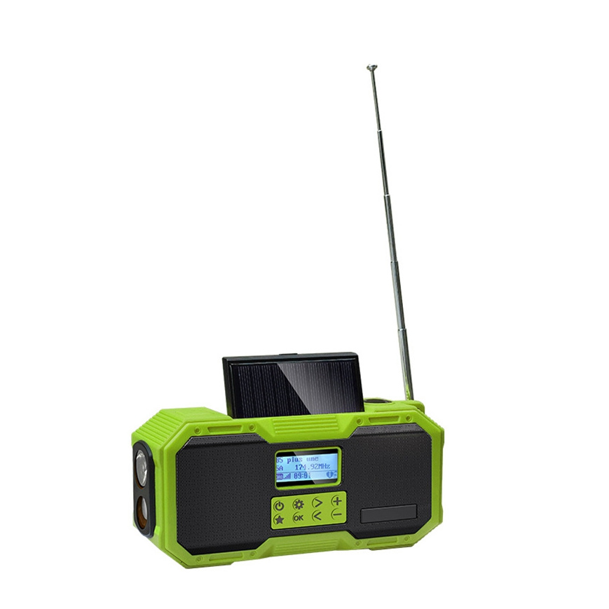 DAB+ AM FM Radios waterproof bt Speaker portable Sw Wireless Bt Out DAB+ AM Fm Radio With Powerful Torch power bank