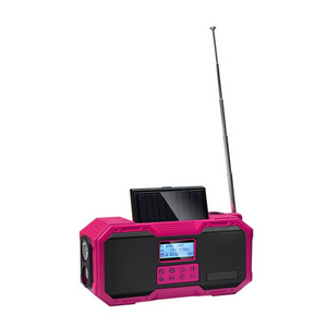 Emergency Weather Radios Solar Speakers waterproof Internet Wifi DAB+ AM Fm Station Radio With Power Bank/Solar