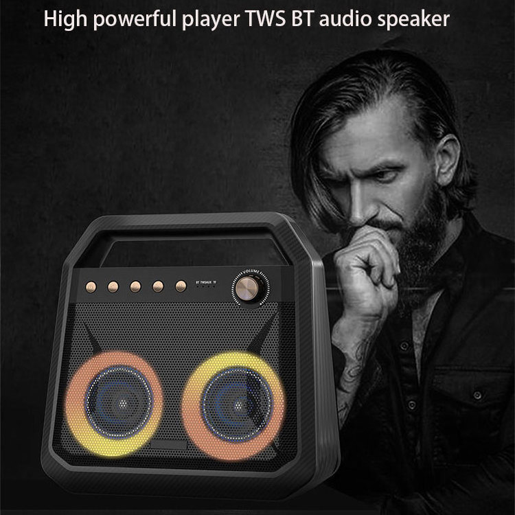 Support TWS BT AUX TF Outdoor speaker High quality   lamp powerful flash light 15 Inch Powered wireless Speaker