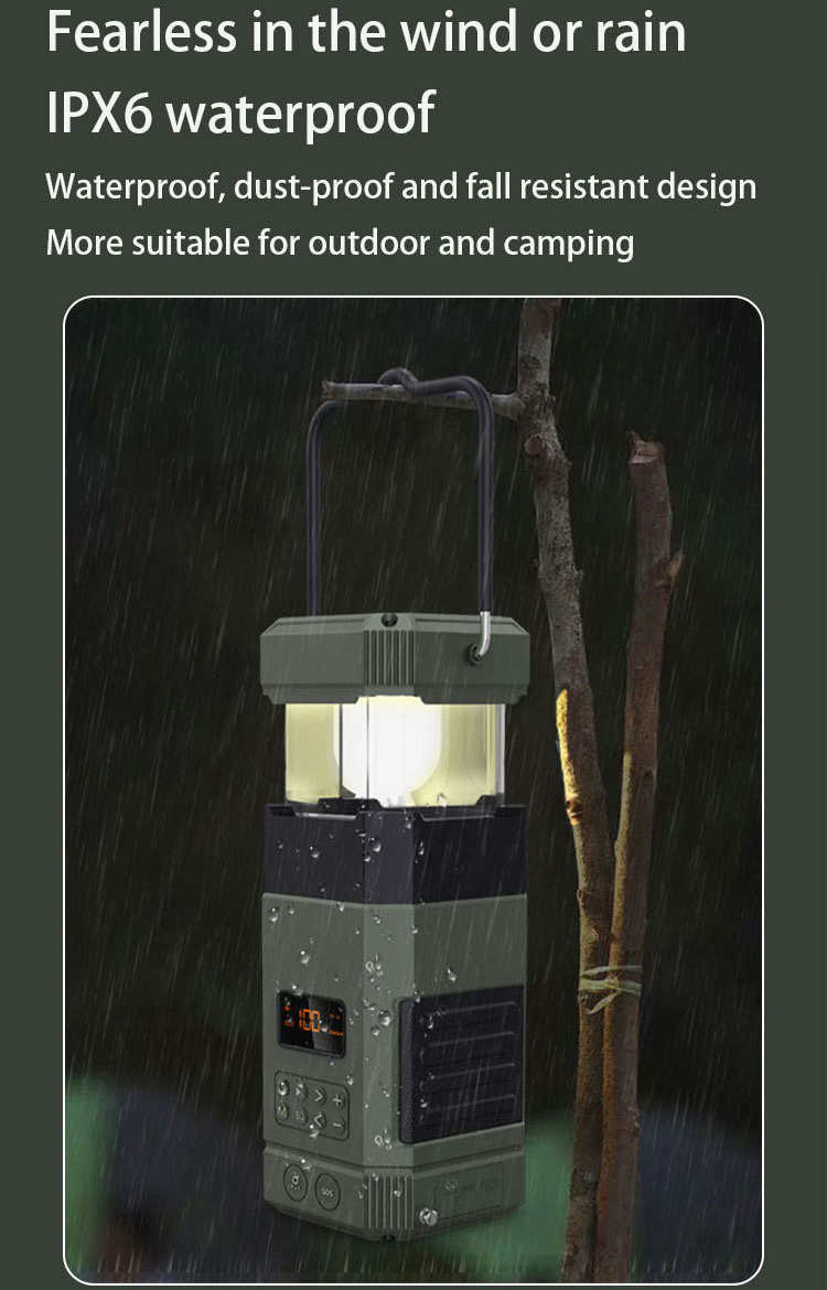 Multi am fm Radio solar Speaker power bank torch night light multi emergency product usb Chinese portable Lantern