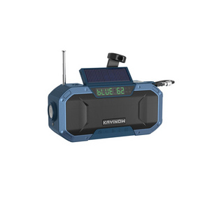 /Fm/Am Speaker 5000Mah Solar Hand Crank LCD Display am fm Outdoor necessity Radio With flashlight Power Bank