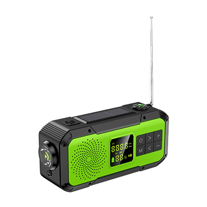 Good Quality Multifunctional Speaker Solar Power Bank Weather Emergency NOAA WB AM FM radio With Torch