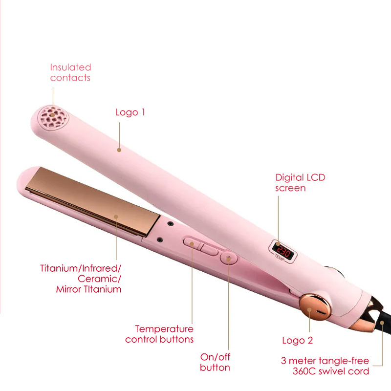 Hair Care hair straightener Styling Tools flat iron Magic LED display 2 in 1 hair straightener