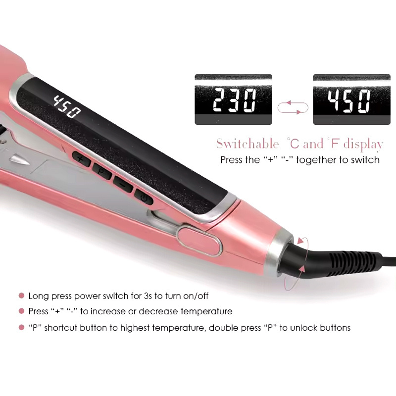 Hot Selling Low Price 2 in 1 mini hair straightener mini flat iron hair straightener Pod Steam Hair Straightener