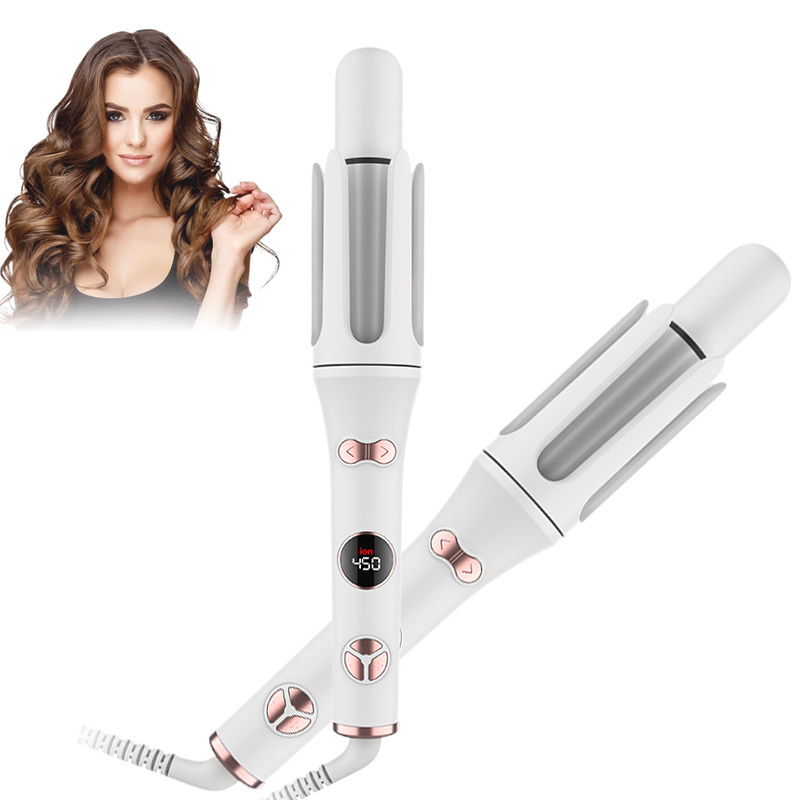 Newest Wholesale Temperature Control Heated Automatic Rotating Curling Iron Hair Curler For Women