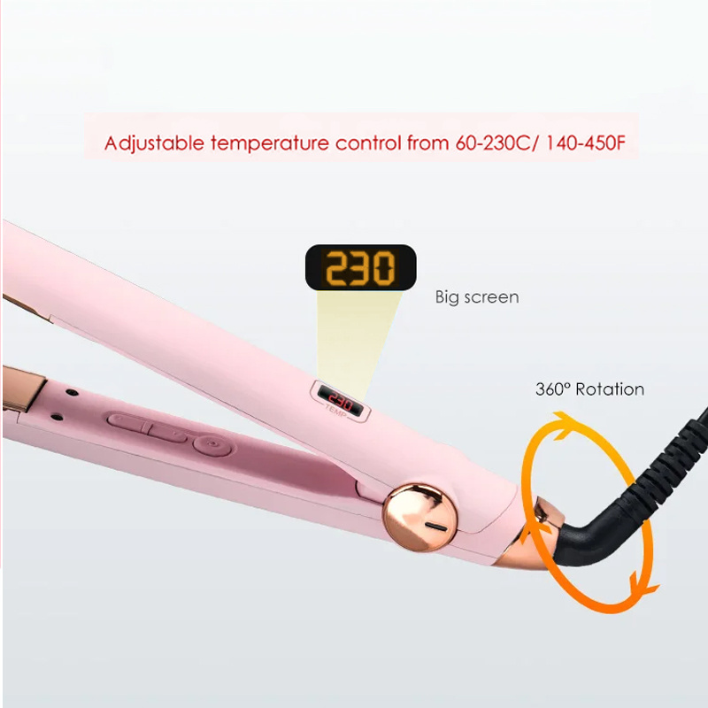 Hair Care hair straightener Styling Tools flat iron Magic LED display 2 in 1 hair straightener