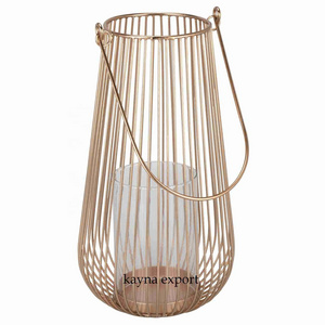 Luxury decorative metal iron lantern for bulk