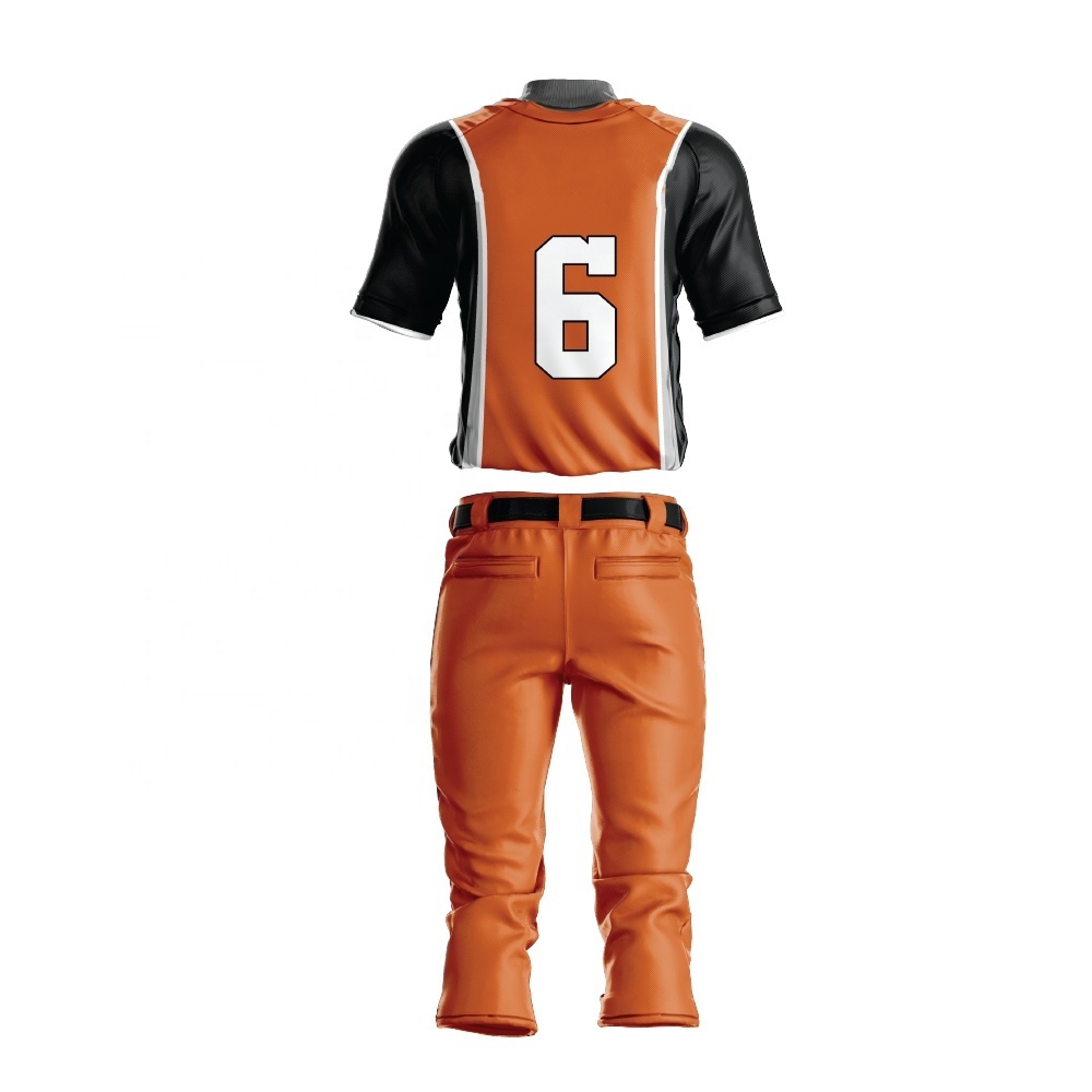 Custom OEM service Sublimated softball wear Pinstripe Vintage baseball jersey and pant uniform