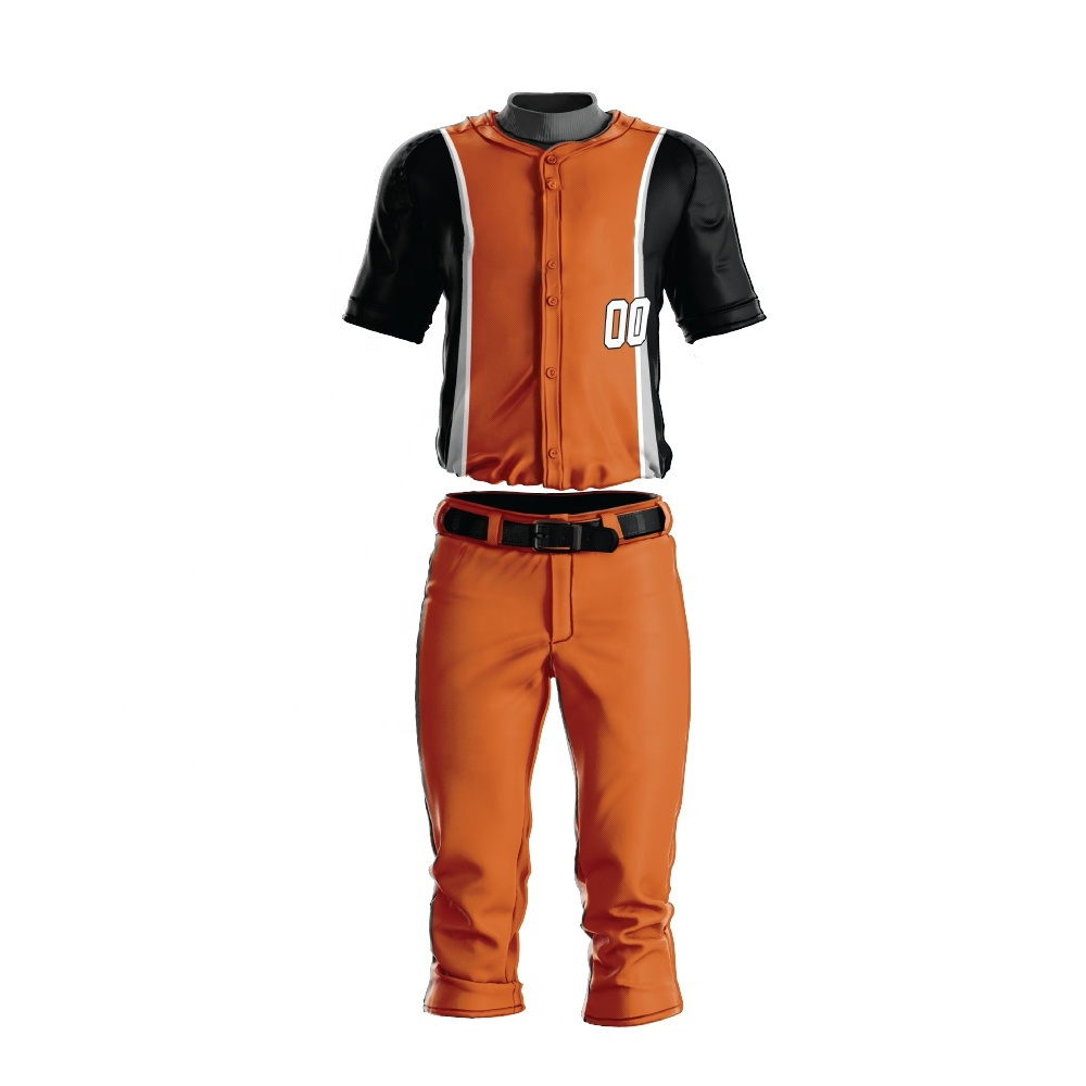 Custom OEM service Sublimated softball wear Pinstripe Vintage baseball jersey and pant uniform