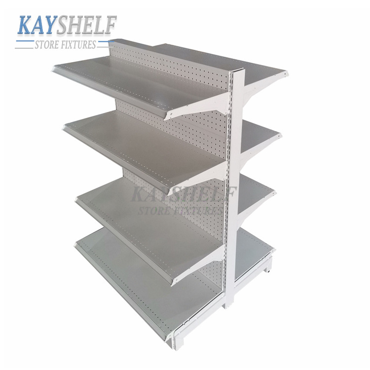 Supermarket shelves gondola shelving display racking retail store racks