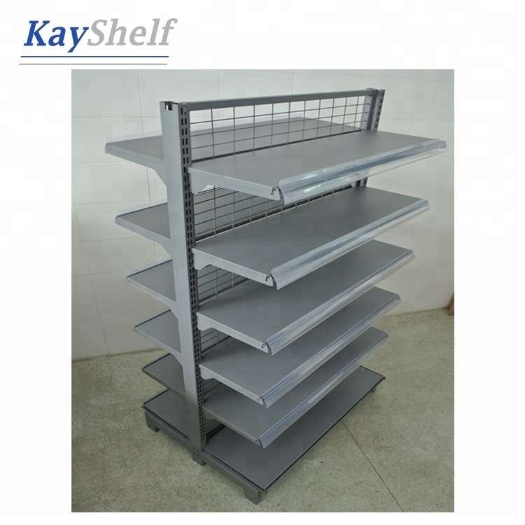 Competitive price gondola wire mesh grid backboard supermarket shelf