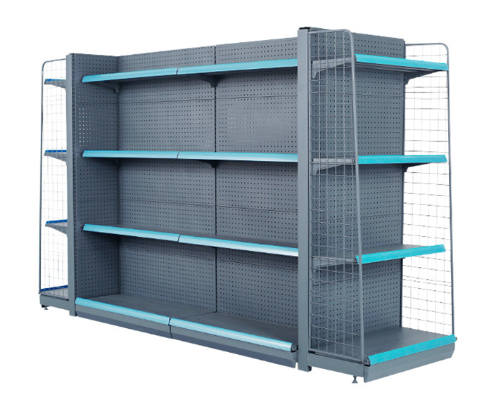 5 Layers Shopping Supermarket Shelving, Gondola Grocery Store Display Shelves