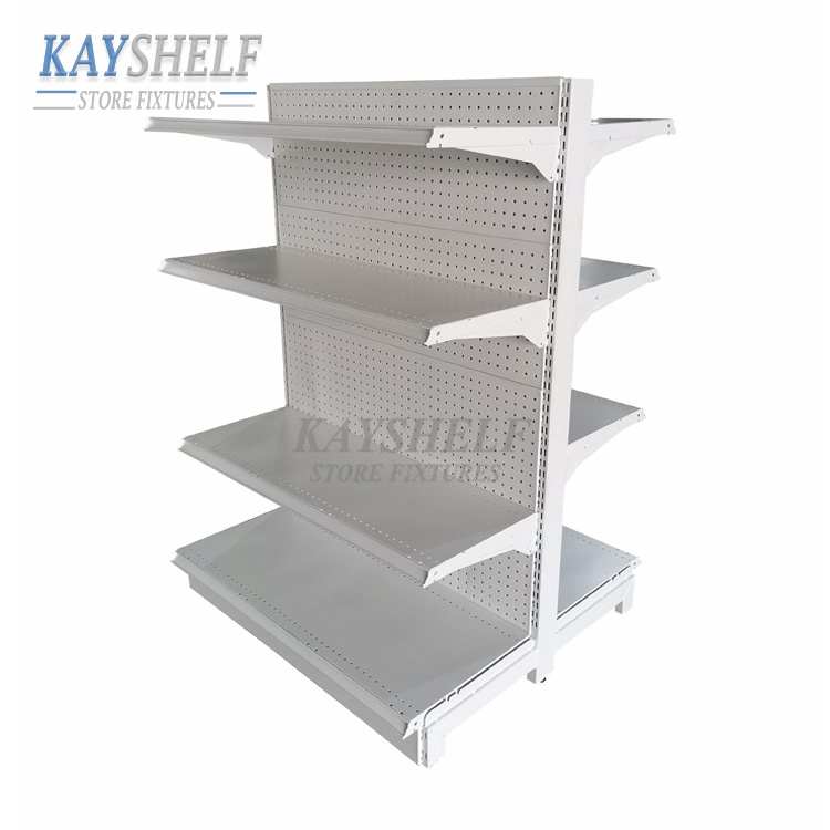 Supermarket shelves gondola shelving display racking retail store racks