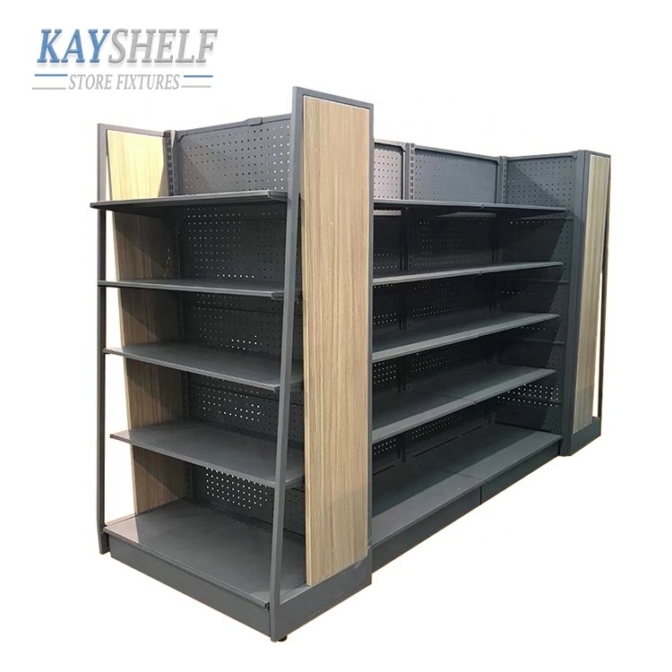 Convenience store mini shop retail gondola shelving racks supermarket commercial display shelf