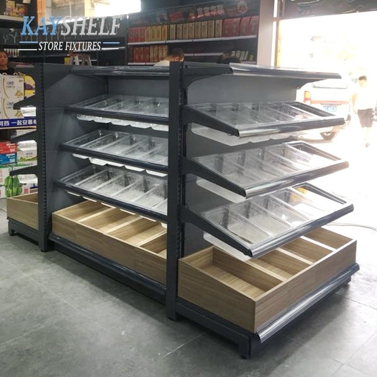 Kayshelf snack shelves convenience store candy display dry food supermarket racks