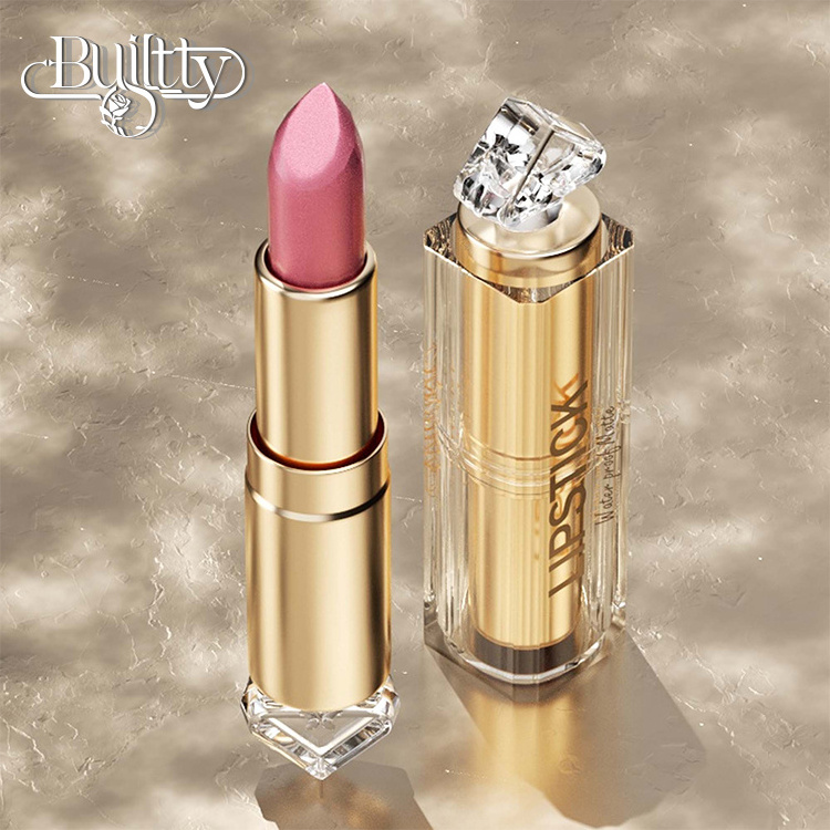 Custom Kawaii Cosmetic Lipstick Long-Lasting Matte to Glitter Waterproof Stick Makeup 3.5g Beauty Rebranding