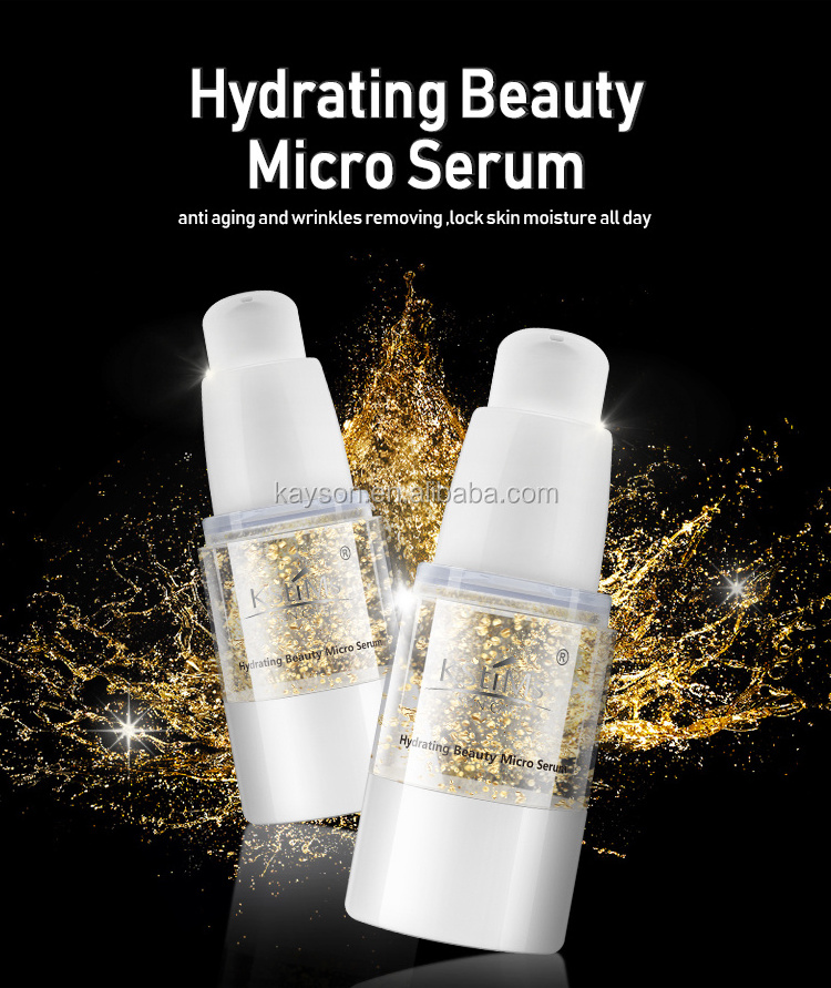 Hot Sale Natural Japan 24K Gold Instant Lifting  Whitening Hydrating Collagen Anti aging Wrinkle  Face Firm Serum for face