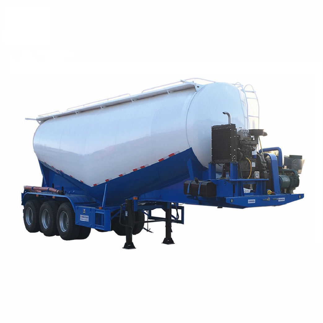 New 40ton 50ton V type Bulk Cement Tank Trailer 3axle Fly Ash Cement Bulker Silo Tanker Pneumatic Semi Truck Trailer for sale