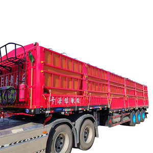 New fence semi truck trailer used for livestock transport truck trailer cattle carrier trailer for sale