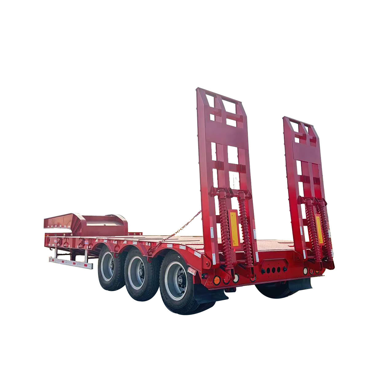 Nice price 2 3 4axels 10m-18m 50ton 80tonLowboy Excavator Transport Semi Trailer Trucks 100ton Lowbed Truck Trailers