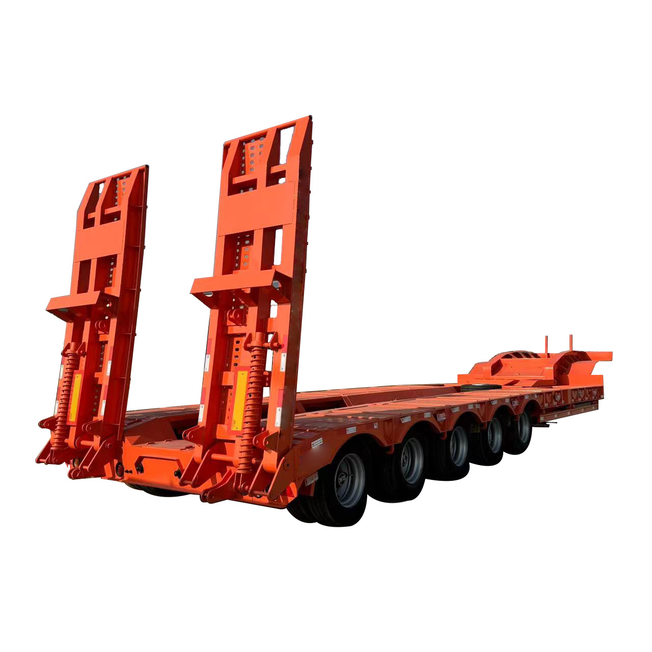 Nice price 2 3 4axels 10m-18m 50ton 80tonLowboy Excavator Transport Semi Trailer Trucks 100ton Lowbed Truck Trailers