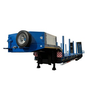 3 axis 4 axle 60 80 100 tons heavy duty gooseneck low loader low bed lowboy truck lowbed semi trailer