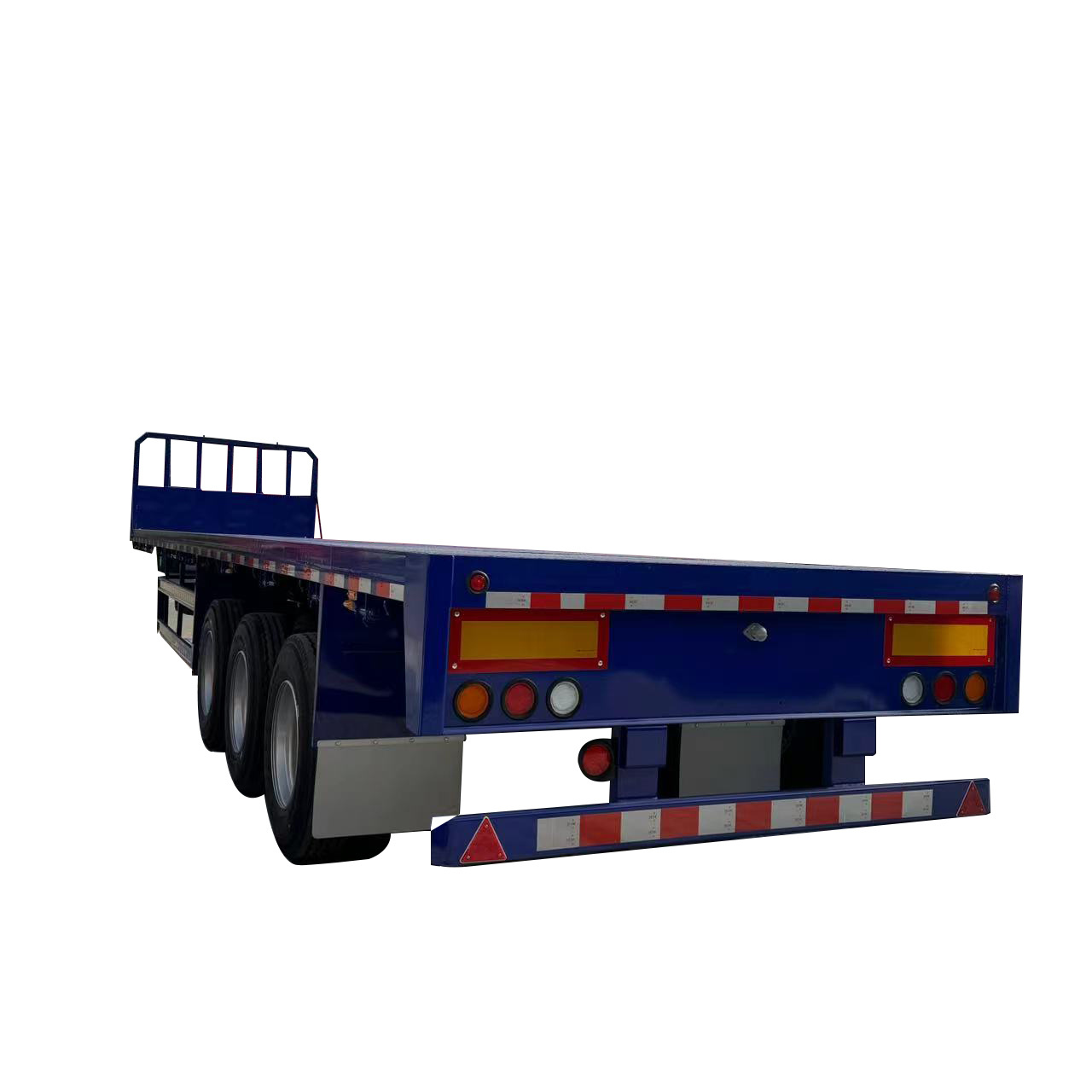 Transport Logistics Heavy Duty 3 Axis Flat Bed Semi Trailer 40Ft Flatbed Container Semi Truck Trailer