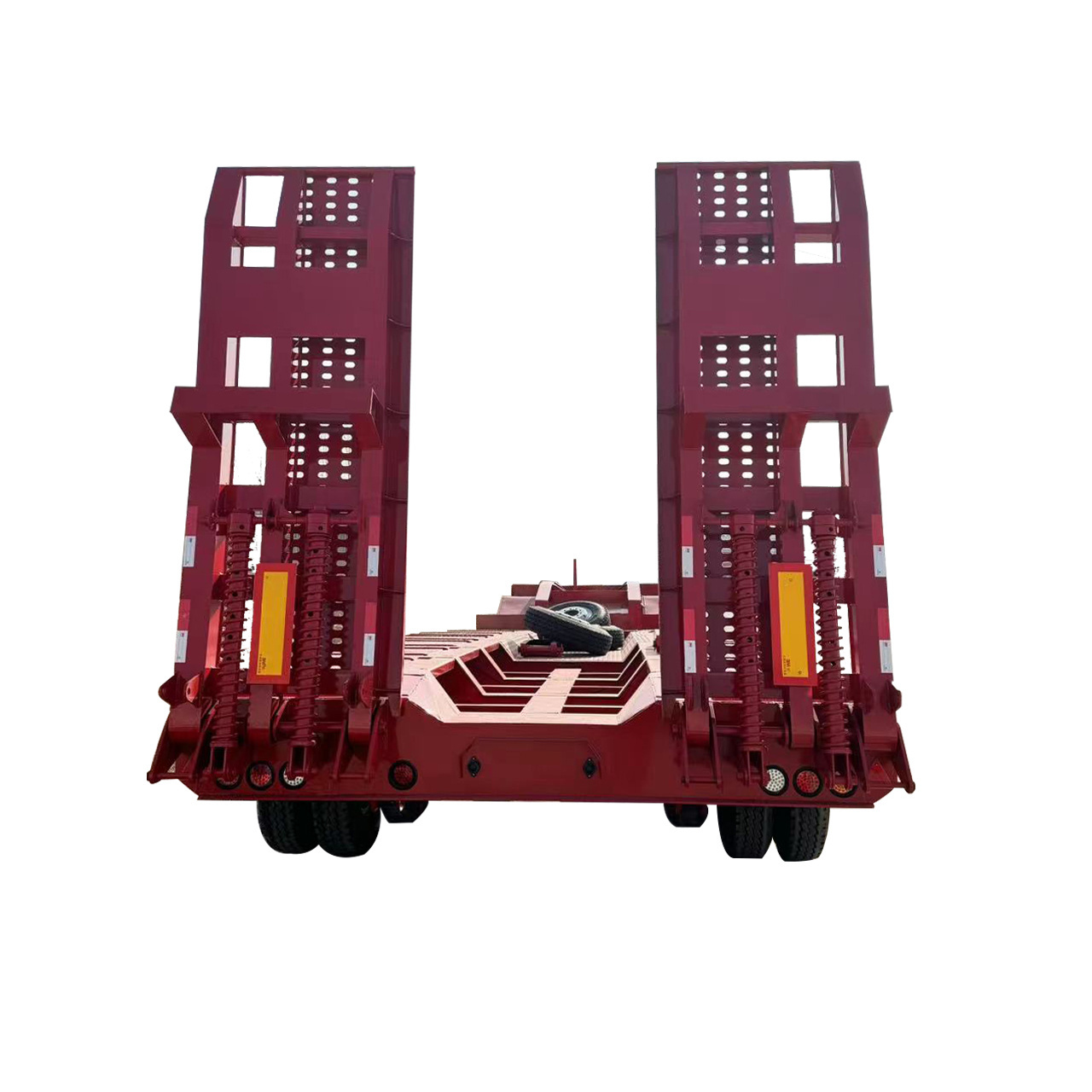 3 axis 4 axle 60 80 100 tons heavy duty gooseneck low loader low bed lowboy truck lowbed semi trailer