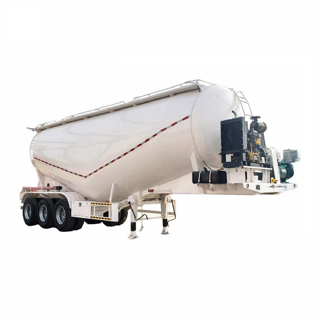 New 40ton 50ton V type Bulk Cement Tank Trailer 3axle Fly Ash Cement Bulker Silo Tanker Pneumatic Semi Truck Trailer for sale