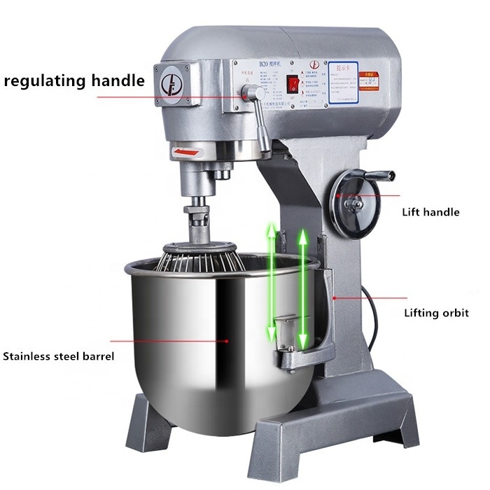 10l 15l 20l 30l Planetary Electric Food Mixer And Cake Dough Mixer With Stainless Steel