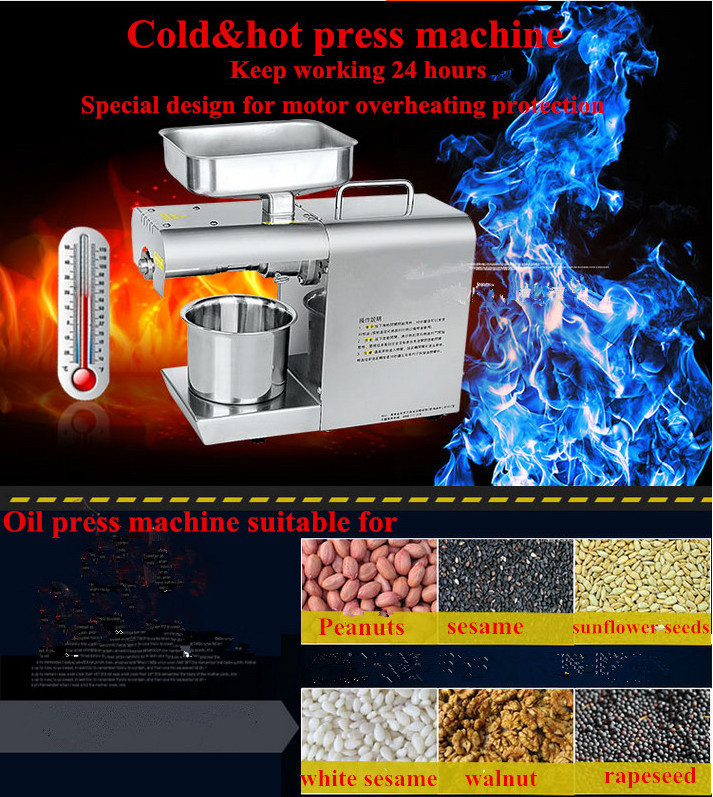 High Oil Yield essential oil extractor/cold oil press machine