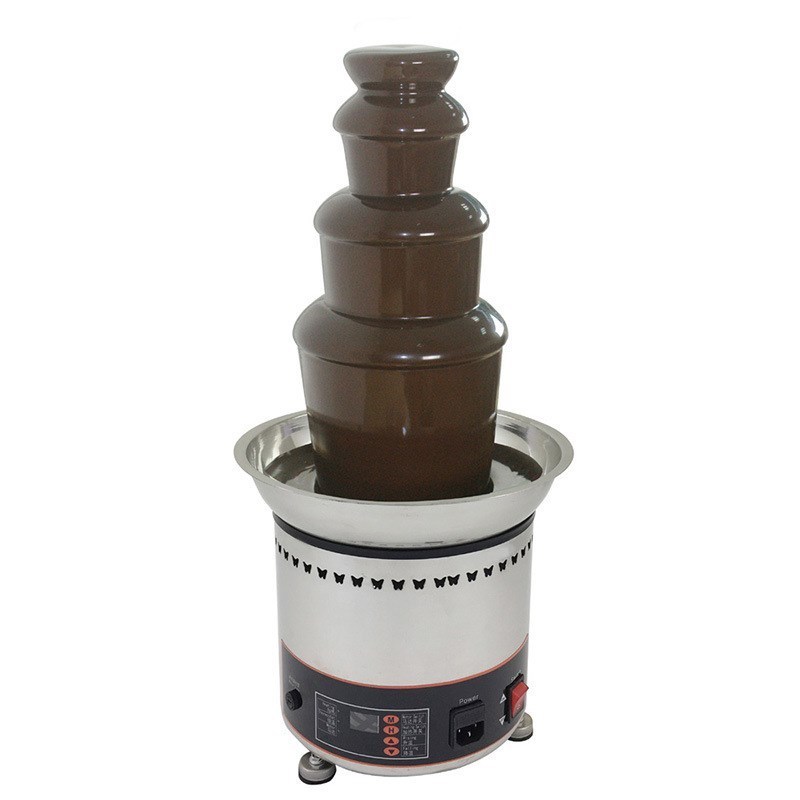 Commercial chocolate fountain 4 tiers electric chocolate fondue melting pot chocolate fountain machine