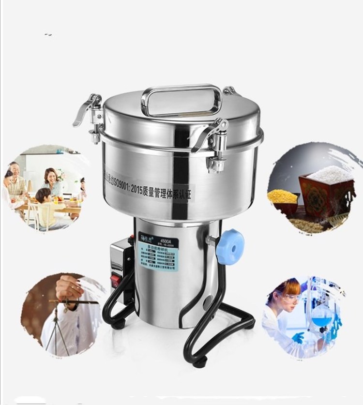 Commercial Grinding Machine for Spices 4500G Corn Mill Grinder Stainless Steel Flour Milling Machine