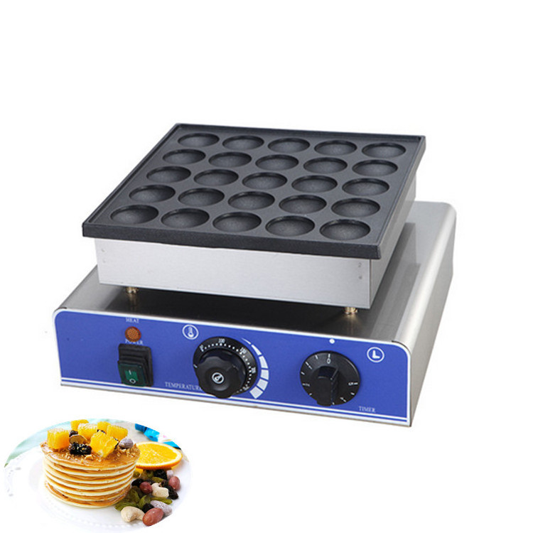 Commercial Snack Equipment 25 Holes Electric Muffins Machine Mini Pancake Waffle Maker Pancake Machine