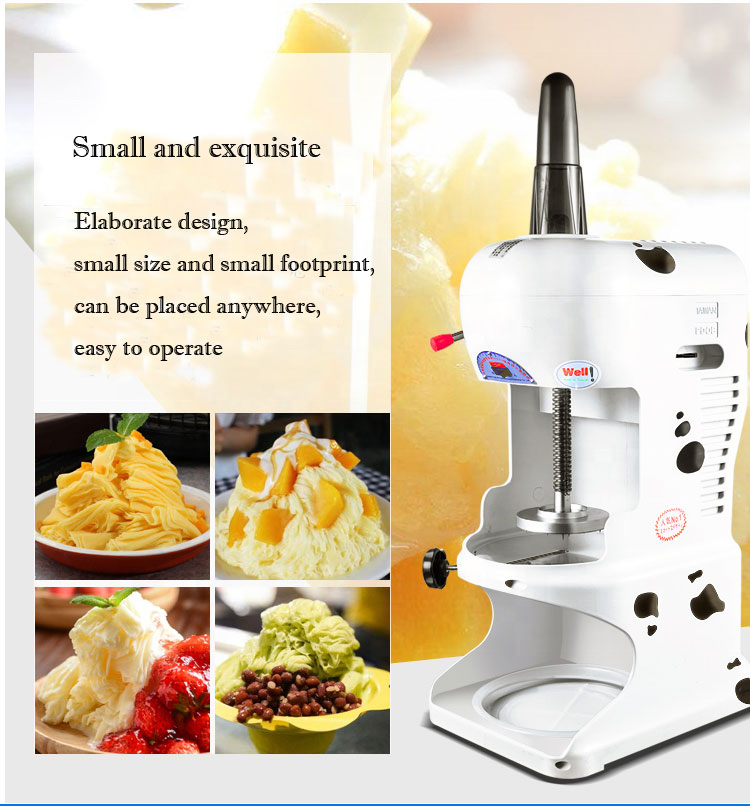 110V 220V  Taiwan Ice Shaver Colorful Snowflake Shaved Ice Machine For Commercial Dessert Use